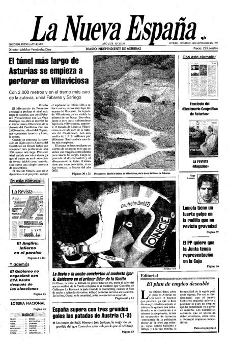 Portada Domingo 5 de  de 1999
