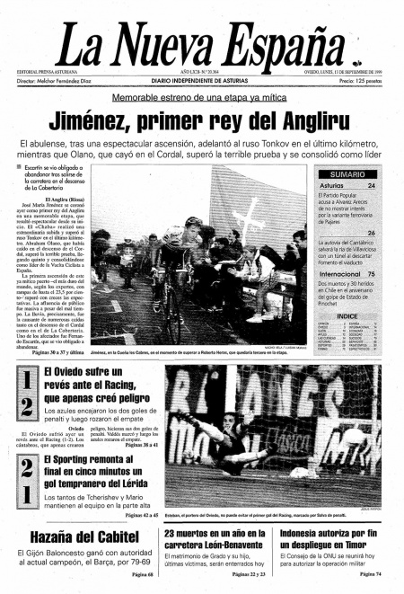 Portada Lunes 13 de  de 1999