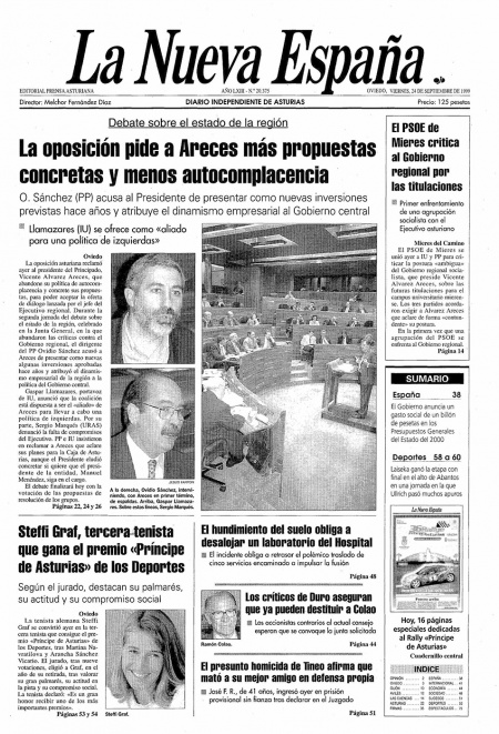 Portada Viernes 24 de  de 1999