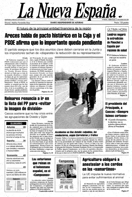 Portada Miércoles 12 de  de 2000