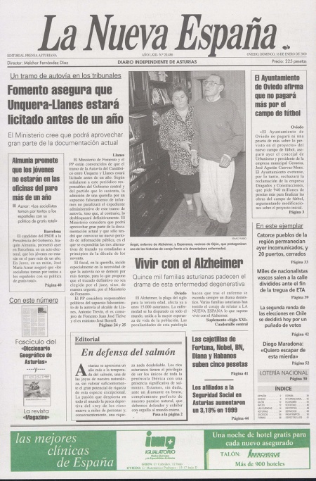 Portada Domingo 16 de  de 2000