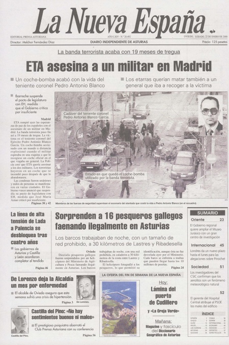 Portada Sábado 22 de  de 2000