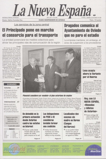Portada Viernes 28 de  de 2000