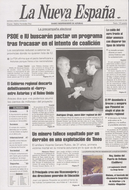 Portada Sábado 29 de  de 2000