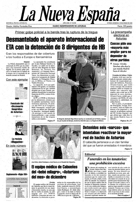 Portada Domingo 30 de  de 2000