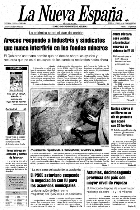 Portada Viernes 11 de  de 2000