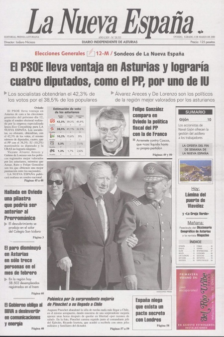 Portada Sábado 4 de  de 2000