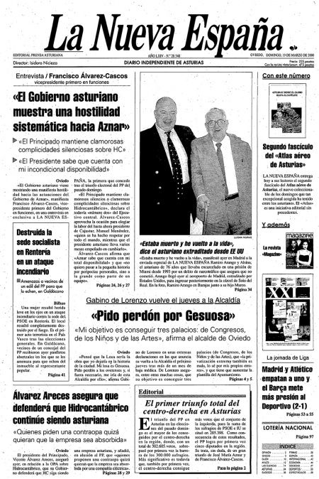 Portada Domingo 19 de  de 2000