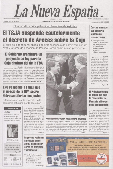 Portada Viernes 24 de  de 2000