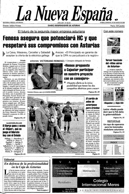 Portada Domingo 26 de  de 2000