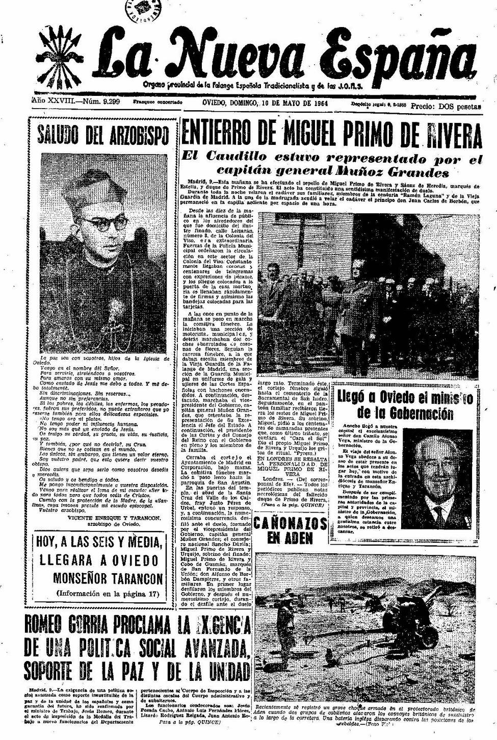 Portada del Domingo, 10 de Mayo de 1964