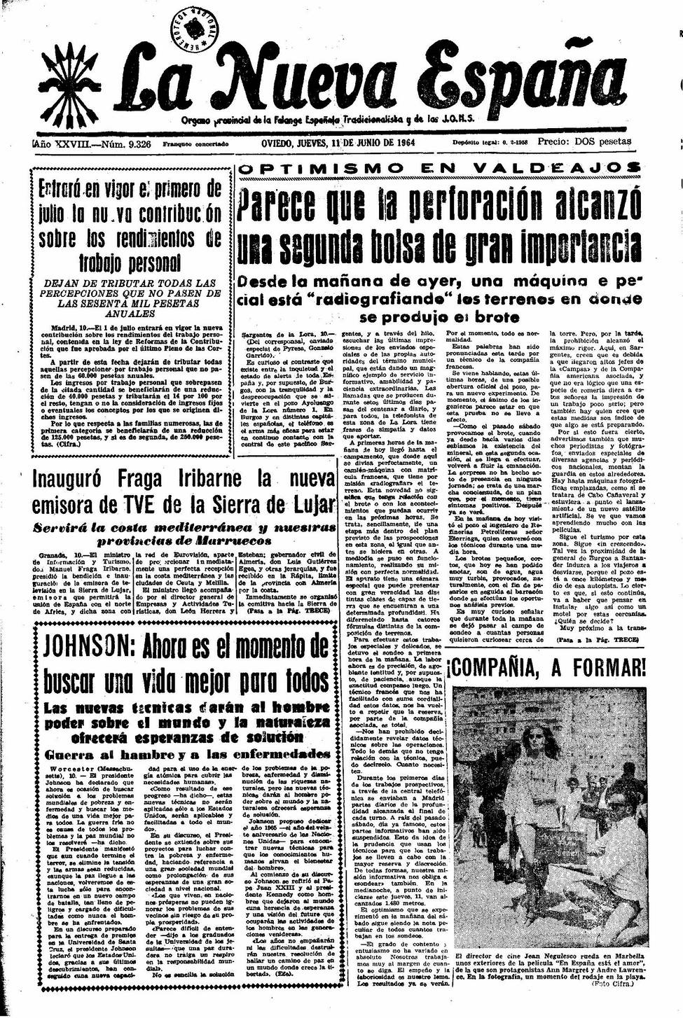 Portada del Jueves, 11 de Junio de 1964