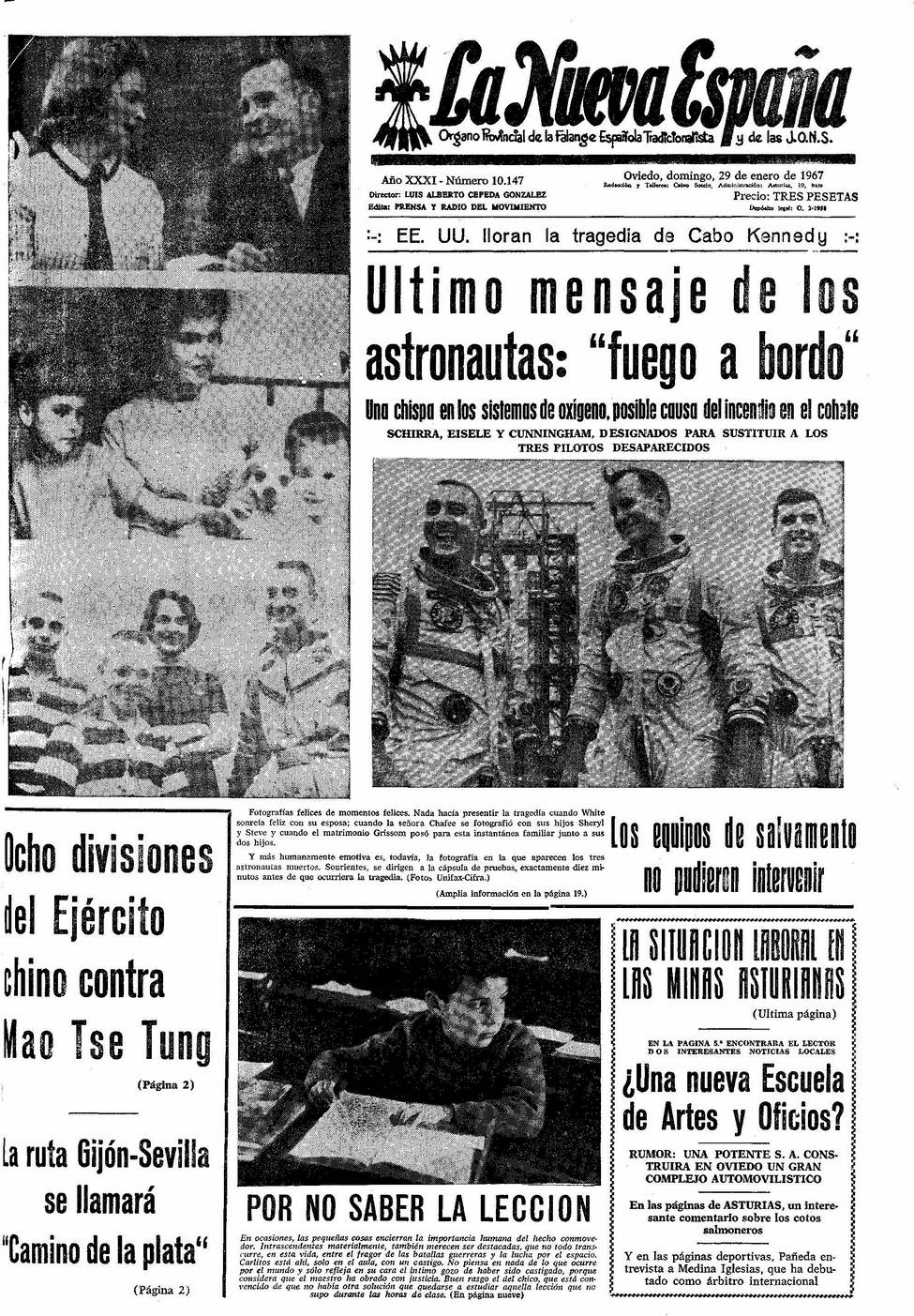 Portada del Domingo, 29 de Enero de 1967