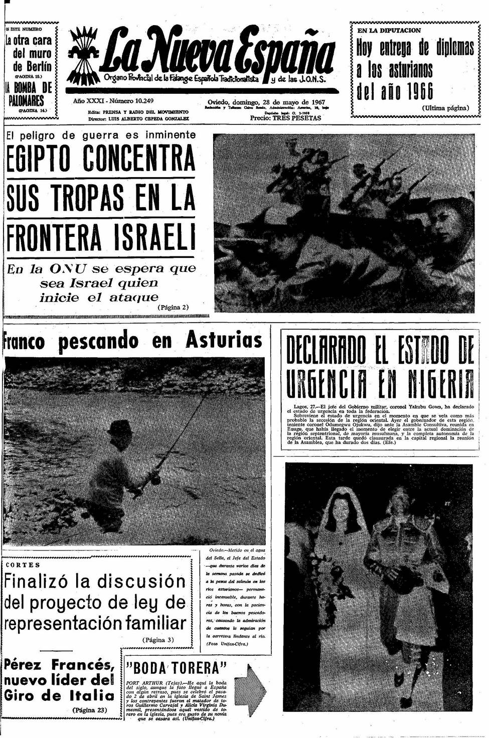 Portada del Domingo, 28 de Mayo de 1967