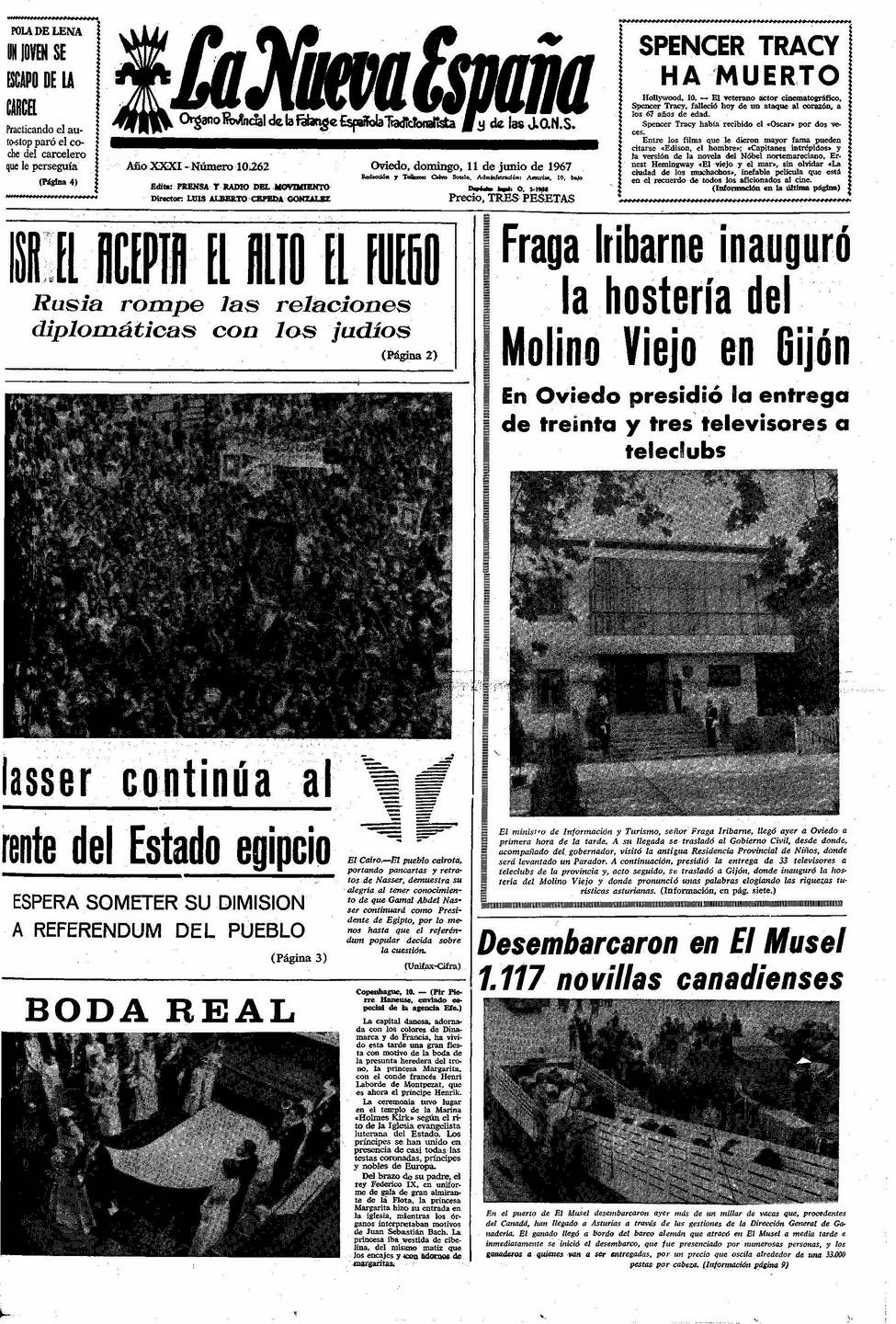 Portada del Domingo, 11 de Junio de 1967