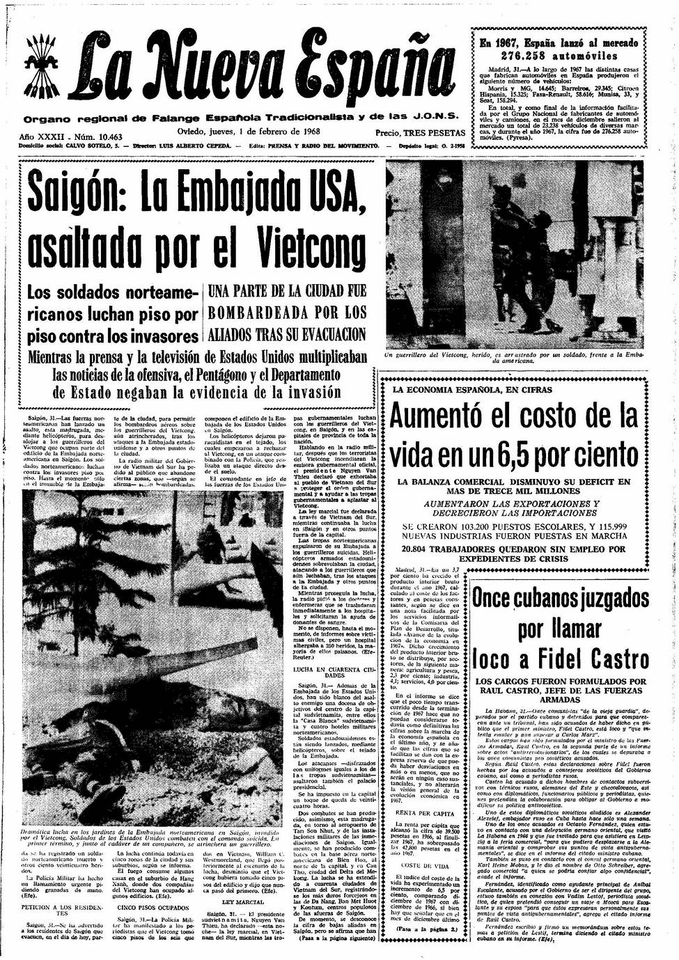 Portada del Jueves, 1 de Febrero de 1968