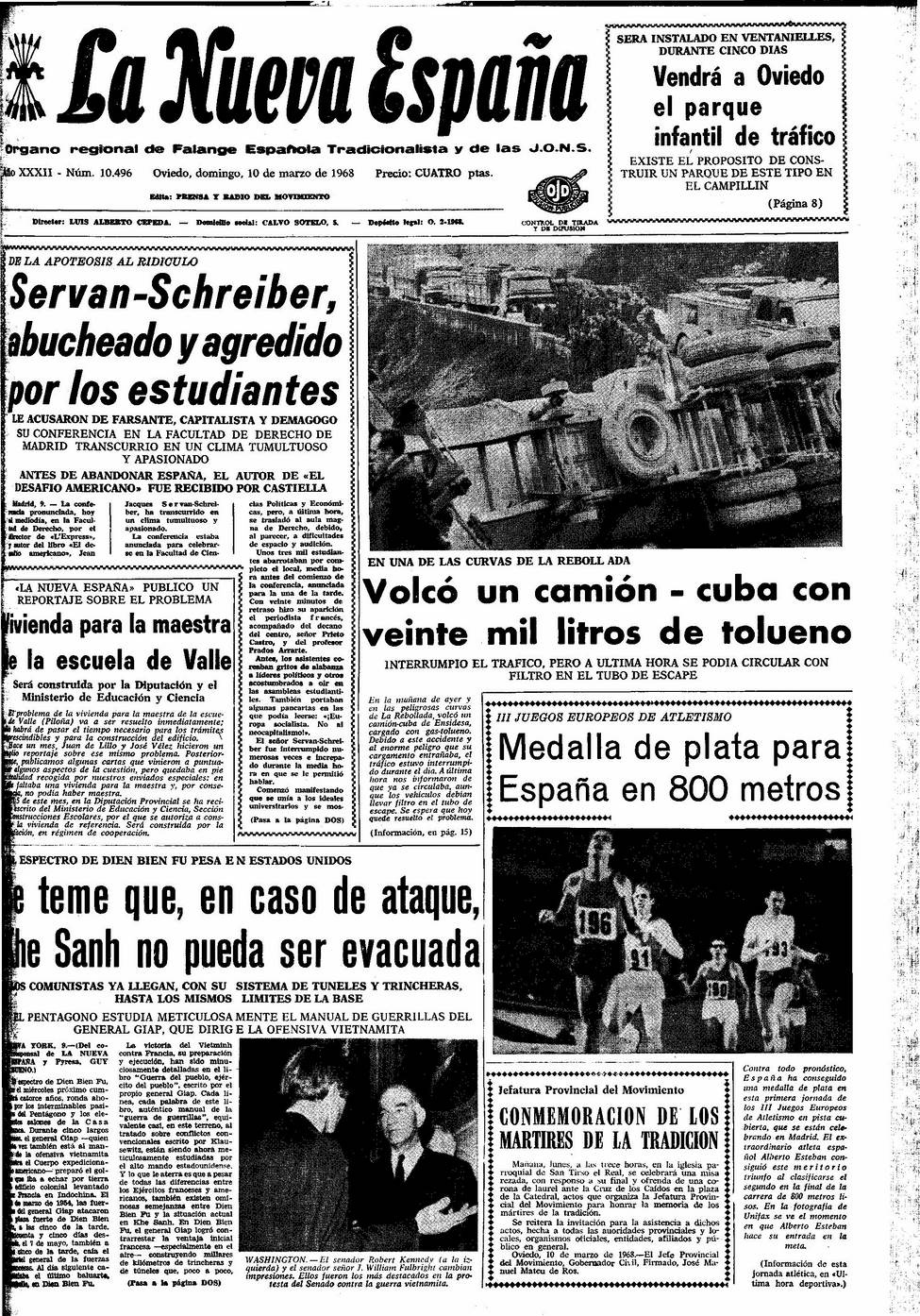 Portada del Domingo, 10 de Marzo de 1968