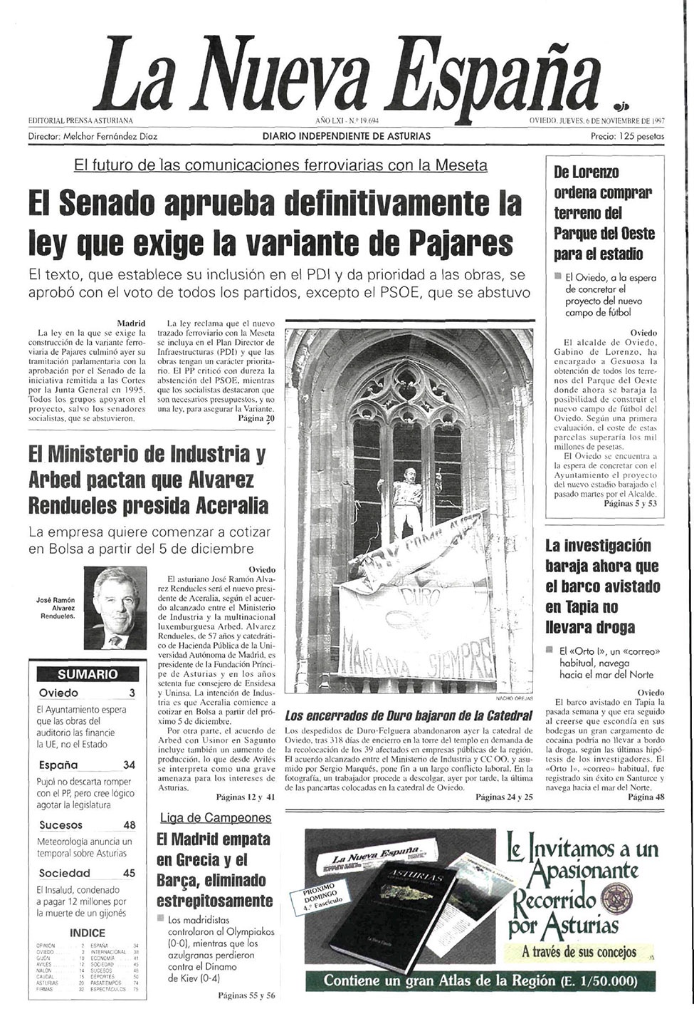 Portada del Jueves, 6 de Noviembre de 1997